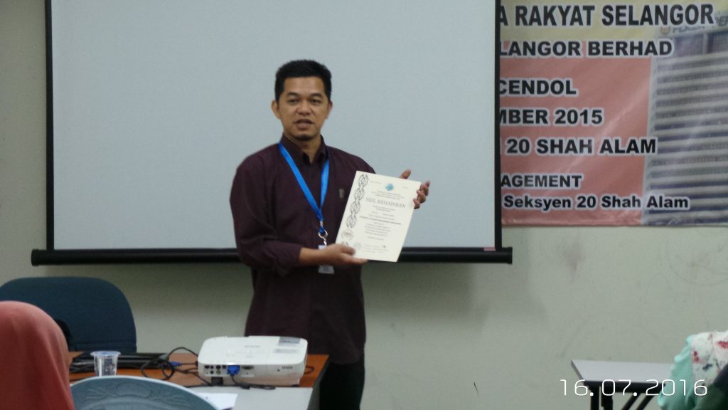 2- Kursus Pengendalian Makanan Shah Alam Siri 36/2016 - Al- Barakah Training Centre PLT